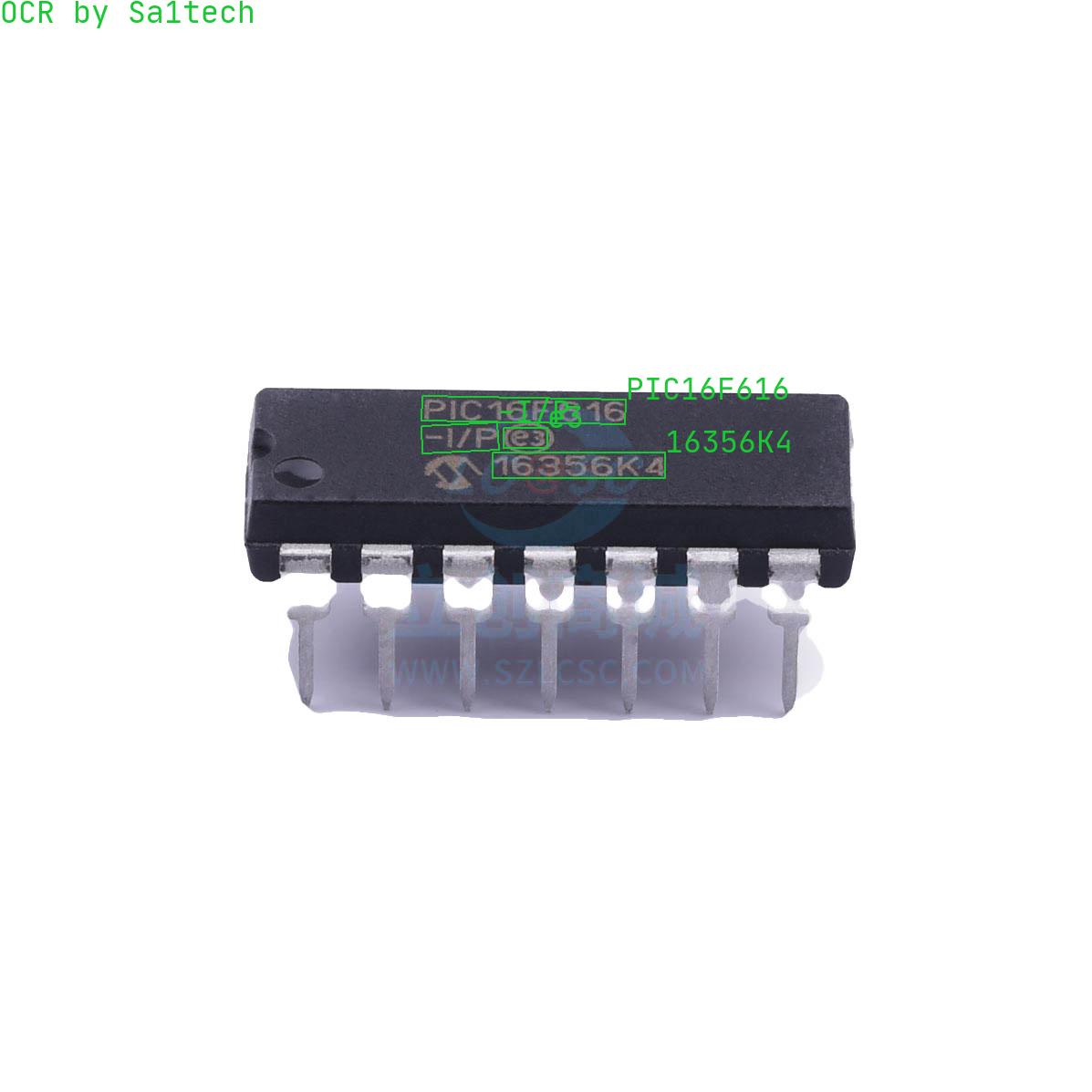 PIC16F616-I/P 丝印详情 | 丝印反查搜索 - sa1tech