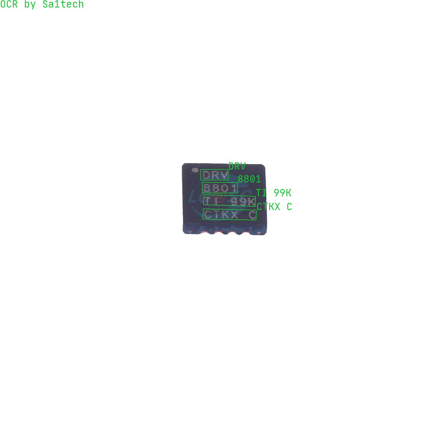 DRV8801RTYR 丝印详情 | 丝印反查搜索 - sa1tech